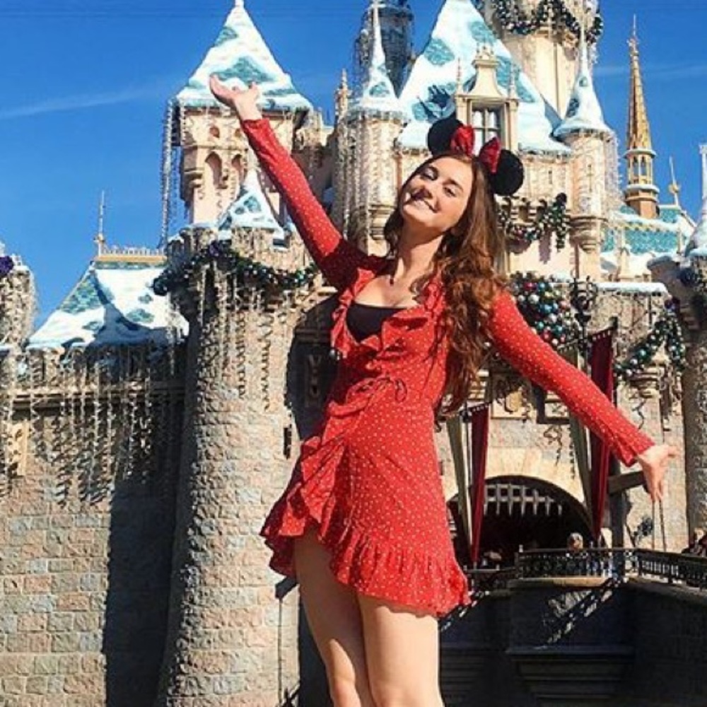 Realisation Par Alexandra Red Star Print Dress